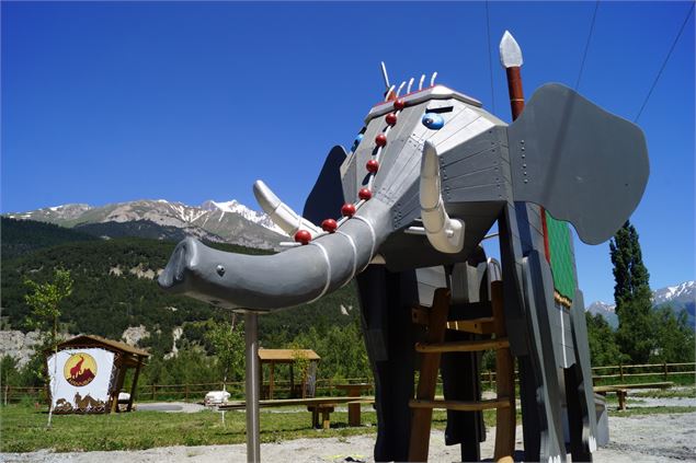 Hannibal parc, l'aire de jeux et pique-nique de Val Cenis, à Bramans - Office de tourisme de Haute M