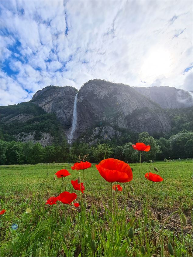 Cascade d'Arpenaz printemps - Sallanches Tourisme