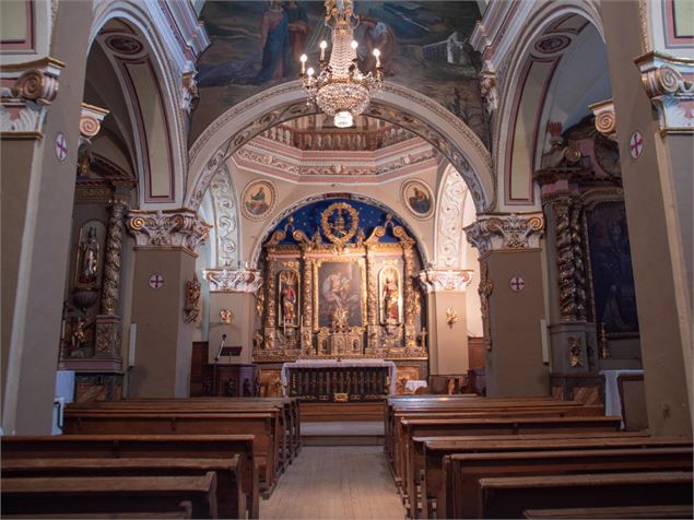 Intérieur de l'église, splendeur baroque - D. Dereani - Fondation Facim