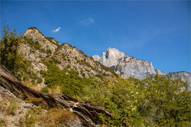 Vue depuis le sentier sur la Croix des Têtes (mamelles de Beaune) - OT