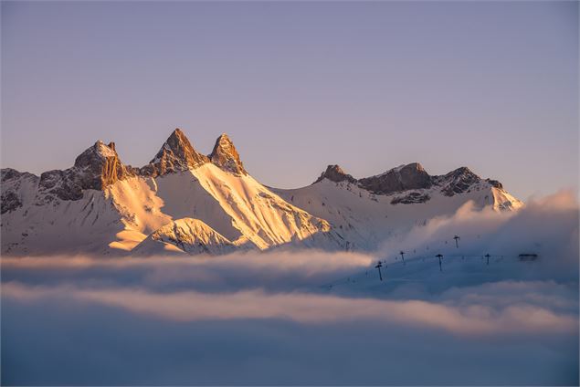 Vue sur les Aiguilles d'Arves - D.Malacrida