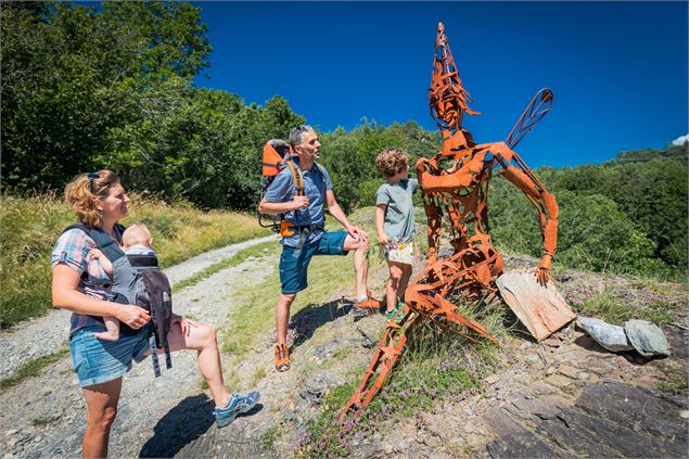 Œuvre artistique Land'art - ©Jérémy Tainmont-Coeur de Tarentaise Tourisme