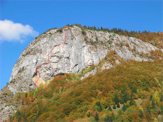 Voie de l'Oeil - Rocher de la Chaux - OT Vallée d'Aulps