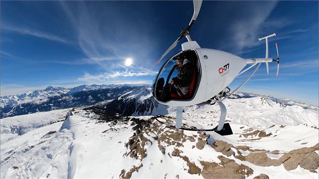 Vue de l'hélicoptère - AIR La Plagne / AIR Tarentaise