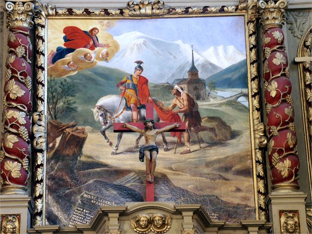 tableau de St Martin sur son cheval - Wendy Coulon