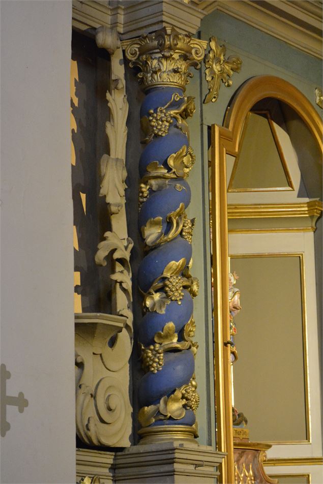 colonne baroque bleue - Wendy Coulon