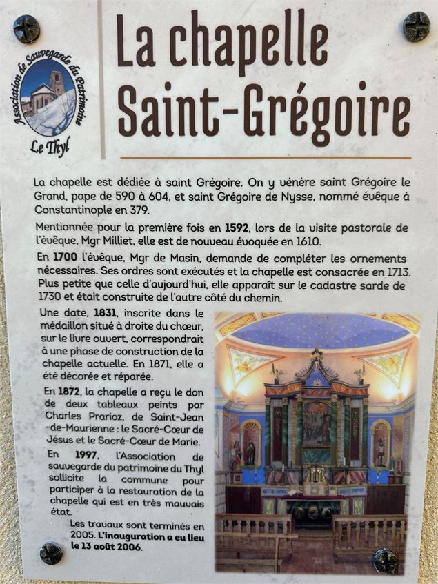 Chapelle Saint Grégoire_Saint-Michel-de-Maurienne - Chloé LAMBERT