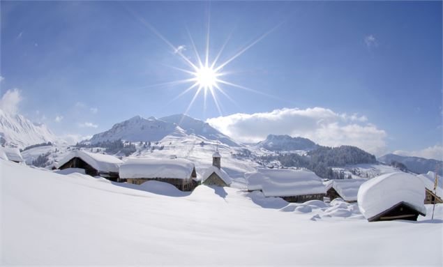 Le vieux village du Grand-Bornand Chinaillon - D.Machet - Le Grand-Bornand tourisme