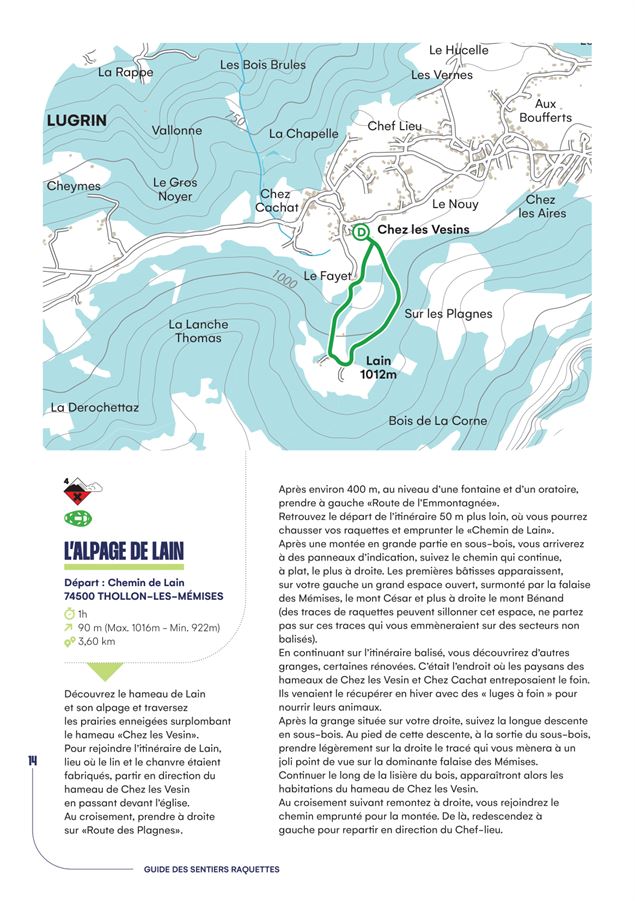 Fiche descriptive L'Alpage de Lain - CCPEVA