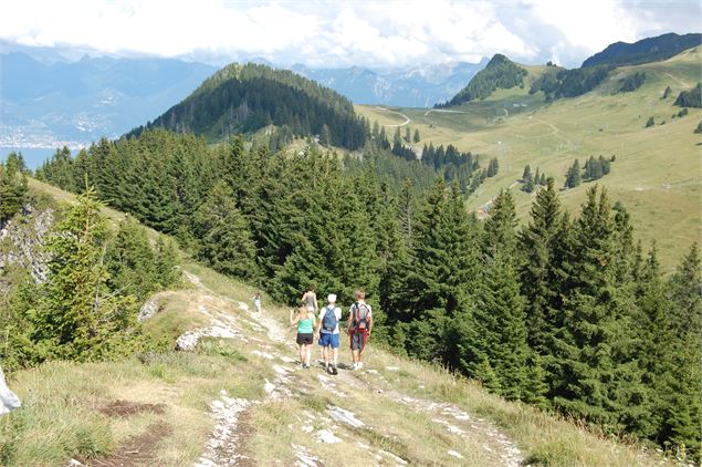 Vue sur le sentier et les montagnes - OTPEVA