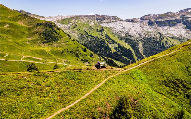 Vue aérienne de la table de pique-nique - OT Flaine-Candice Genard